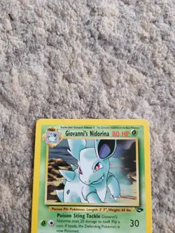 Gym Challenge Giovanni's Nidorina Pokemon Card Sets Non Holo LP - Image 3