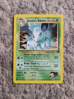 Gym Challenge Giovanni's Nidorina Pokemon Card Sets Non Holo LP - Image 5