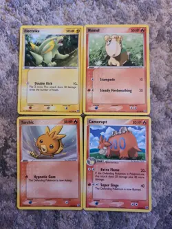 Pokemon EX Emerald 4 Pokemon Cards Non Holo NM LP - Image 1