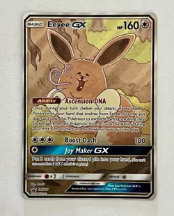 Pokemon Card - Eevee GX SM233 Sun & Moon SM Black Star Promo Full Art NM+ - Image 1