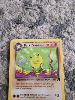 Dark Primeape 43/82 Team Rocket Non Holo Pokemon Card MP - Image 3