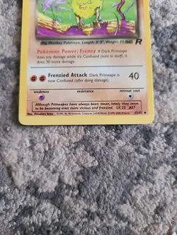 Dark Primeape 43/82 Team Rocket Non Holo Pokemon Card MP - Image 4
