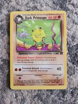Dark Primeape 43/82 Team Rocket Non Holo Pokemon Card MP - Image 5