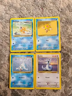 Pokemon Base Set 2 4 Pokemon Cards Non Holo MP - Image 1