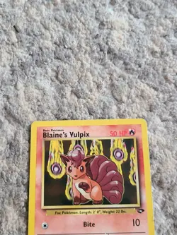 Gym Challenge Blaine's Vulpix Pokemon Card Sets Non Holo LP - Image 3