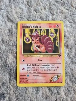 Gym Challenge Blaine's Vulpix Pokemon Card Sets Non Holo LP - Image 5