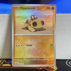 HIPPOPOTAS 052/131 MASTER BALL HOLO PRISMATIC EVOLUTIONS POKEMON CARD - Image 1