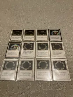 Lot of (12) 1995 Magic The Gathering Circle of Protection Black RARE Cards - Image 1