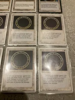 Lot of (12) 1995 Magic The Gathering Circle of Protection Black RARE Cards - Image 4
