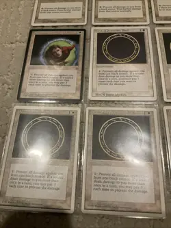 Lot of (12) 1995 Magic The Gathering Circle of Protection Black RARE Cards - Image 5