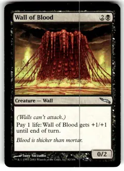 Wall of Blood Mirrodin Regular MTG LP - Image 1