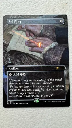 Sol Ring Unlimited Edition Near Mint MTG Lindsey Look 1696 - Image 1