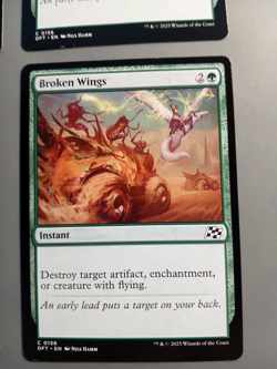 4X - MTG - MAGIC THE GATHERING MTG AETHERDRIFT BROKEN WINGS NM/M - Image 3