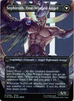 Sephiroth, Fabled SOLDIER (0382) (Borderless) 382 FINAL FANTASY NM FOIL MTG - Image 2