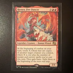 Rionya, Fire Dancer (Anime) #75 Foundations Rare #75 Magic MTG *Pack Fresh* - Image 1