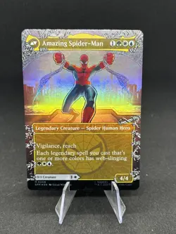 Peter Parker 0208 Foil Borderless Marvels Spider-Man - NM Pack Fresh 🔥 - Image 2