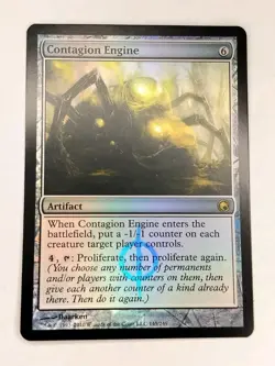 MTG Contagion Engine Scars of Mirrodin 145/249 Foil Rare - Image 1