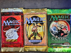Lot of 3 Older Magic The Gathering MTG Sealed Boosters - Fourth Fifth Sixth! - Image 1