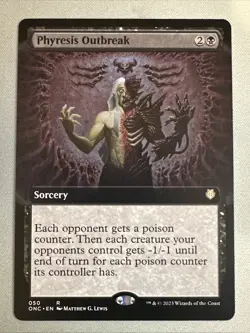 MTG / Phyresis Outbreak / ONC / #050 / Regular (Extended Art) / Rare / NM - Image 1