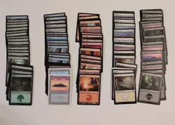 Magic the Gathering 100 basic land bulk lot 20 of each type mixed sets MTG BL501 - Image 1