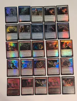 Magic the Gathering 50 Holo Foil bulk lot mixed sets Used MTG FL301 - Image 3