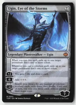 MTG - Ugin, Eye of the Storms M Tarkir: Dragonstorm 1 LP-NM - Image 1