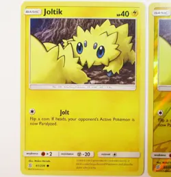 Joltik 61/236 Non & Reverse Holo Galvantula 62/236 Unified Minds 3 Pokemon Card - Image 2