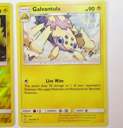 Joltik 61/236 Non & Reverse Holo Galvantula 62/236 Unified Minds 3 Pokemon Card - Image 4