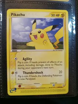 Pikachu 43/95 EX Team Magma vs. Team Aqua 2004 Common Pokemon Card LP - Image 1