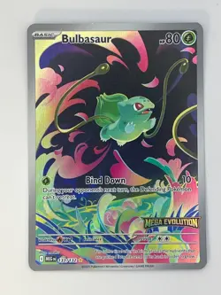 Pokemon TCG - Bulbasaur - 133/132 (IR Enhanced Stamped) - Mega: Mega Evolution - Image 3