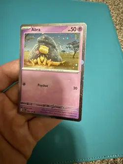 🔥 HD Galaxy "Mew" Swirl 🔥 Cosmos Holo Abra 063/165 Promo NM SV 151 Pokemon - Image 1