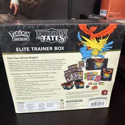 Pokemon TCG Hidden Fates ETB Elite Trainer Box Factory Sealed - Image 3