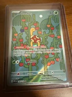 Shuckle 136/132 - ME01: Mega Evolution Pokemon Illustration Rare Holo NM - Image 1