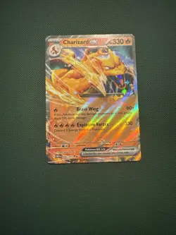 Charizard EX 6 /165 Pokemon 151 Scarlet & Violet English Holographic Holo Art - Image 1