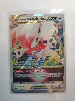 Pokemon TCG Hisuian Zoroark VSTAR Sword & Shield - Lost Origin 147/196 Holo... - Image 1