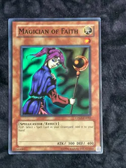Yugioh Magician of Faith CP02-EN003 Super Rare Promo LP - Image 1