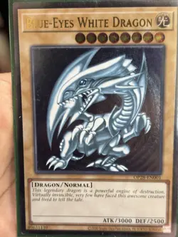 Blue Eyes White Dragon OP28-EN001 Ultimate Rare Yu-Gi-Oh English OTS - Image 1