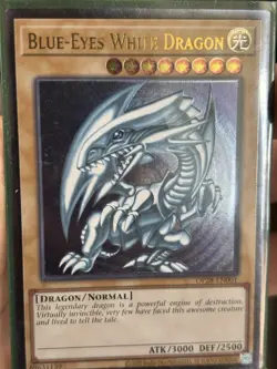 Blue Eyes White Dragon OP28-EN001 Ultimate Rare Yu-Gi-Oh English OTS - Image 2