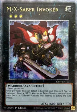 Yugioh! LP M-X-Saber Invoker - RA04-EN169 - Quarter Century Secret Rare - 1st Ed - Image 1
