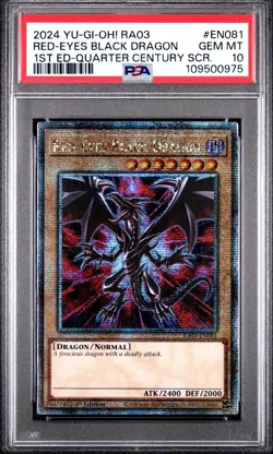 PSA 10 Red-Eyes Black Dragon | 1st Ed Quarter Century Bonanza | QCSR | - Image 1