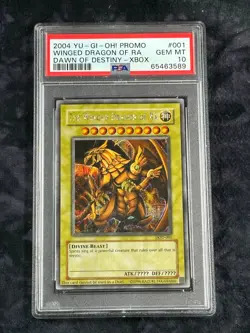 PSA 10 The Winged Dragon of Ra DOD-001 Secret Rare Promo *3589 Yugioh - Image 1