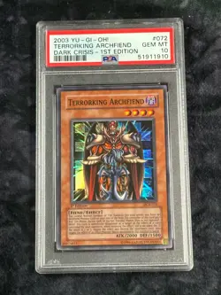 PSA 10 Gem Mint Terrorking Archfiend DCR-072 Super Rare 1st Edition *1910 Yugioh - Image 1