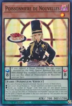 x3 Poissonniere de Nouvelles - AGOV-EN019 - Super Rare - 1st Edition Yu-Gi-Oh! M - Image 1