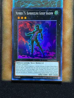 Yugioh Number 75: Bamboozling Gossip Shadow TOCH-EN052 Super Rare NM - Image 1