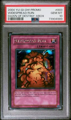 YUGIOH PSA 10 2004 Widespread Ruin DOD-003 Secret Rare Promo *4989 - Image 1