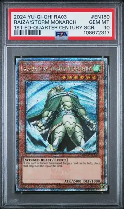 PSA 10 Raiza The Storm Monarch | 1st Ed Quarter Century Bonanza | QCSR | POP 8 - Image 1
