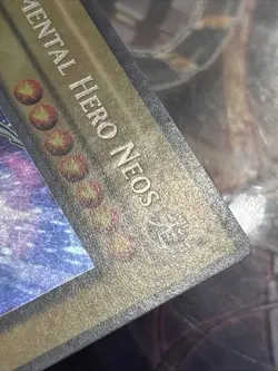 Elemental HERO Neos CT03-EN001 Limited Edition Secret Rare LP dings & scratches - Image 3