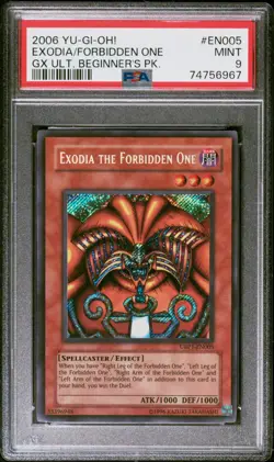 PSA Exodia the Forbidden One UBP1 Secret Rare COMPLETE SET CONSECUTIVE Yugioh - Image 3
