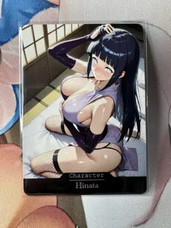 Hinata Naruto hentai Anime Doujin Waifu Custom Art Card - Image 1