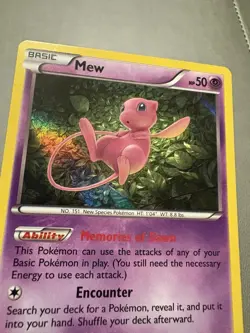 Pokemon Mew TCG Holo Rare Card 29/124 XY Fates Collide 2016 - Image 2